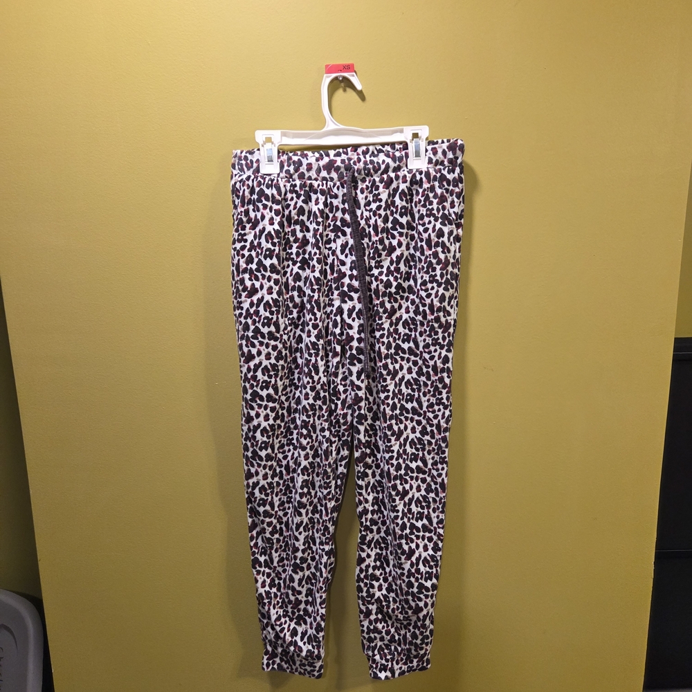 Rae Dunn Animal Print Pants - Black and White